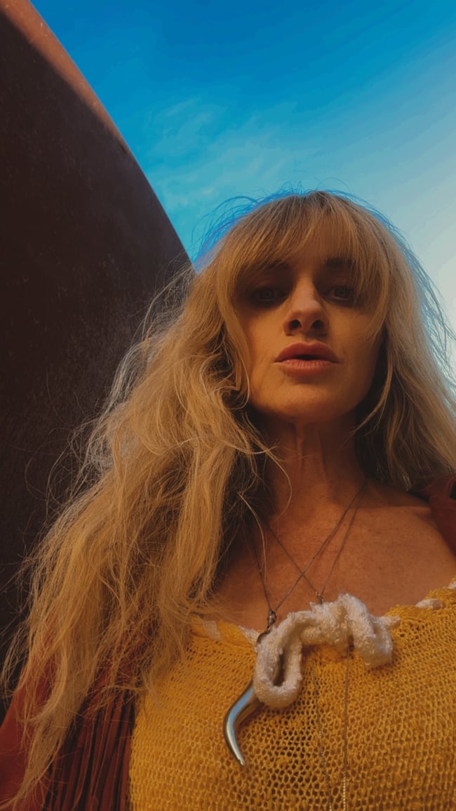 late 1960s tangerine dream fine slinky crochet knit dress