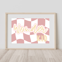 Image 3 of Wonder Kid Wavy Checkerboard Print