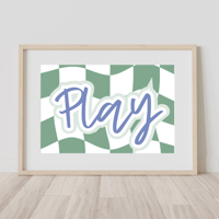 Image 2 of Play Wavy Checkerboard Print