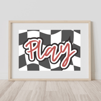 Image 4 of Play Wavy Checkerboard Print