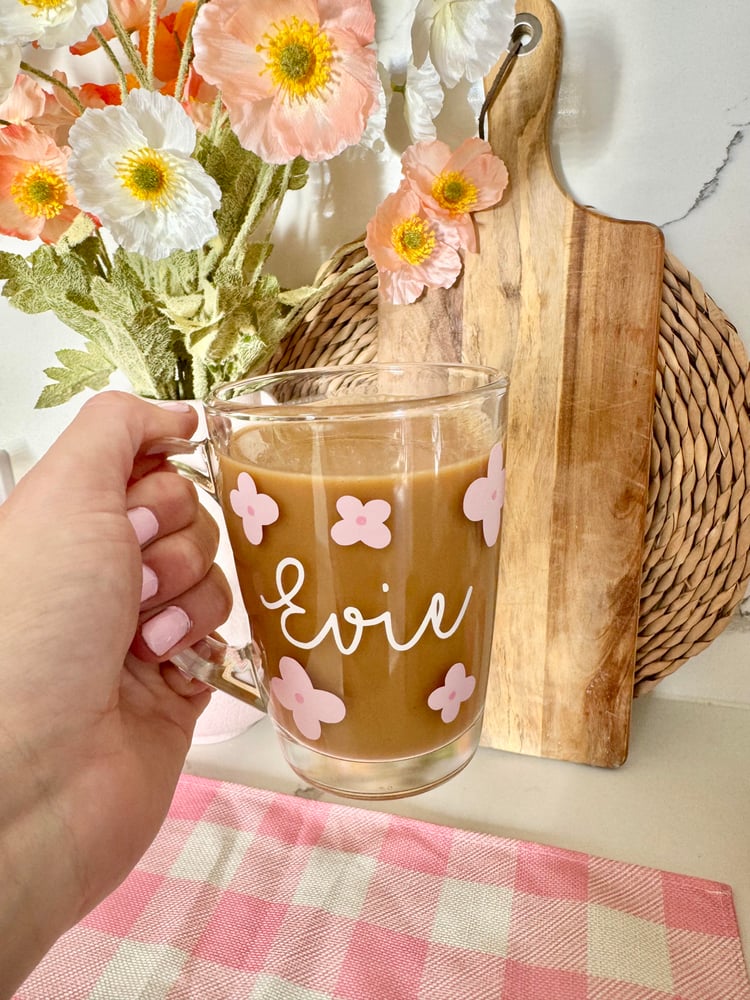 Image of PERSONALISED GLASS MUGS 