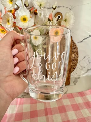 Image of PERSONALISED GLASS MUGS