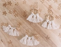 Image 2 of MTO  Macrame Fringe Earrings
