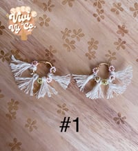 Image 3 of MTO  Macrame Fringe Earrings