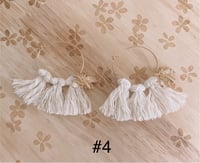 Image 6 of MTO  Macrame Fringe Earrings