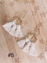 Image 7 of MTO  Macrame Fringe Earrings