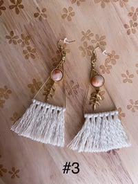 Image 5 of MTO  Macrame Fringe Earrings