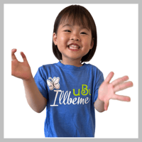 Image 2 of UBU Tee - Kids Youth Girls and Boys Blue Self - Love Others Friendship Acceptance Inclusion T-shirt 