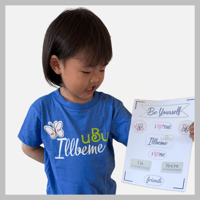 Image 3 of UBU Tee - Kids Youth Girls and Boys Blue Self - Love Others Friendship Acceptance Inclusion T-shirt 