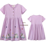 Image 1 of Guinea Pig Purple Spotty Dress