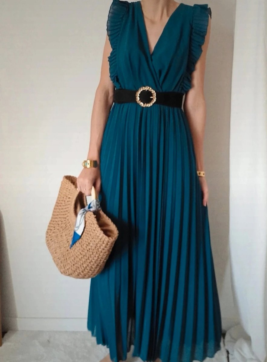 Robe longue plissée [Maryline] (+de couleurs) [La Petite Capsule]