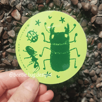 Green Bug Sticker