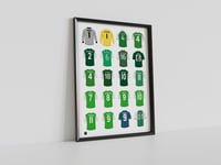 Image 1 of Hibernian Legends Shirts, Pennodraws Art Print