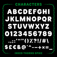 Image 4 of Inked Thorns Font