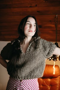 Image 2 of Loring Sweater (shown Highland Peruvian Wool in Walnut + more colours)