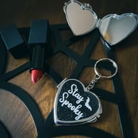 Image 1 of Stay Spooky Mirror Keychain