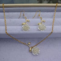 Image 2 of Stemmed Rose Earrings