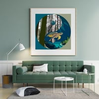 Image 1 of Yin Yang Forest & Sea Print