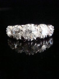 Image 4 of Victorian 18ct yellow gold old cut diamond 2.00ct 5 stone ring