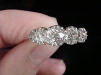 Image 7 of Victorian 18ct yellow gold old cut diamond 2.00ct 5 stone ring