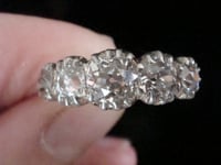 Image 9 of Victorian 18ct yellow gold old cut diamond 2.00ct 5 stone ring