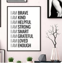 Image 2 of "I AM" Motivational Poster