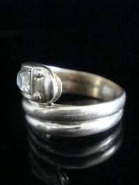 Image 2 of VICTORIAN 18CT LARGE OLD CUT DIAMOND 0.85CT SNAKE RING RING SIZE Q 1/2