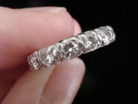 Image 3 of VINTAGE 18CT 1.50CT DIAMOND FULL ETERNITY RING SIZE I