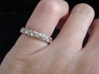 Image 4 of VINTAGE 18CT 1.50CT DIAMOND FULL ETERNITY RING SIZE I