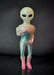 Image of Hyper Cryptid Sofubi Series 1: Grey Alien Glow in the Dark version