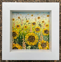 Image 3 of 'Sunflowers & Hollyhocks'