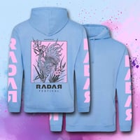 Image 3 of RDR24 COCKEREL hoodie cornflower blue