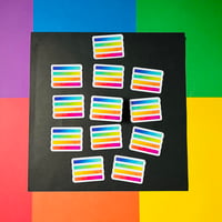 Image 2 of Rainbow Gradient Clear Sticker