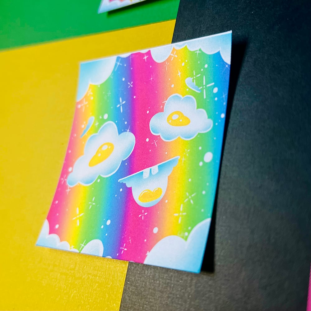 Image of Cloudy McCloudface Rainbow Sticker