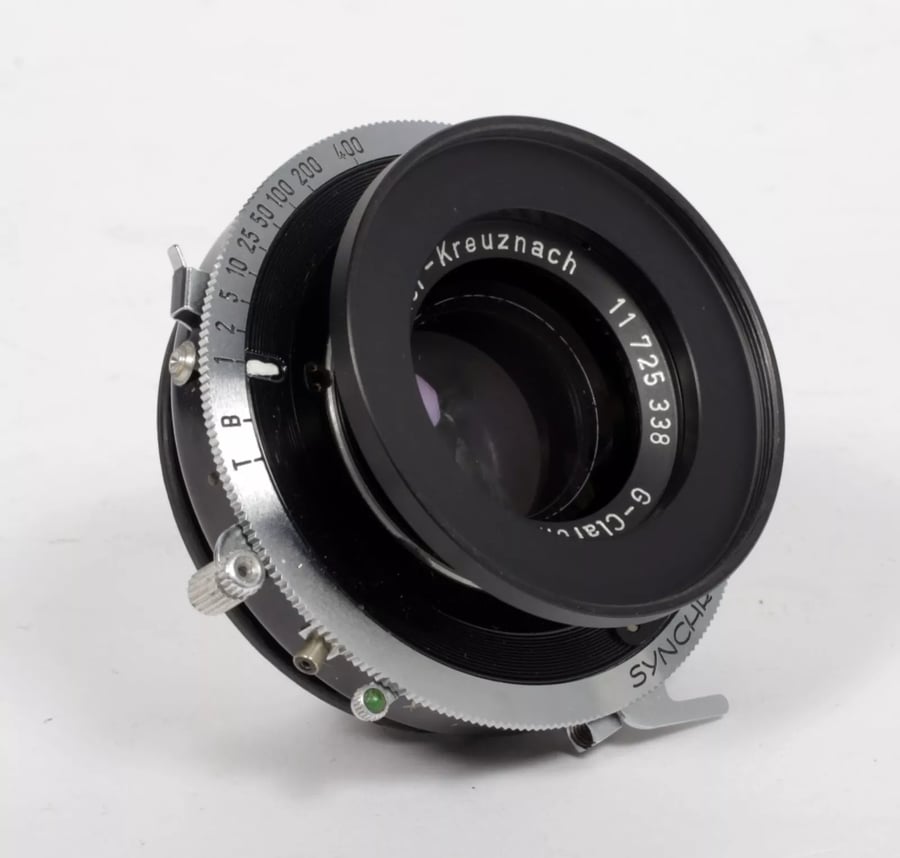 Image of Schneider G Claron 210mm F9 Dagor type Lens in black compur #1 Shutter #4073