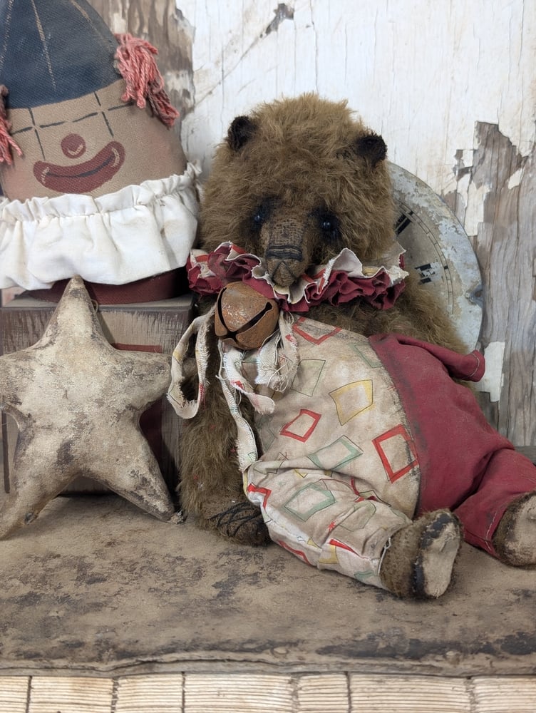 11" BIGGY size Vintage Carnival mohair Teddy Bear w/ aged handmade ...