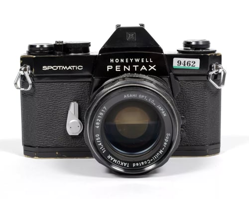 Image of Pentax Spotmatic BLACK SPII 35mm SLR Film Camera with SMC 50mm F1.4 lens #9462