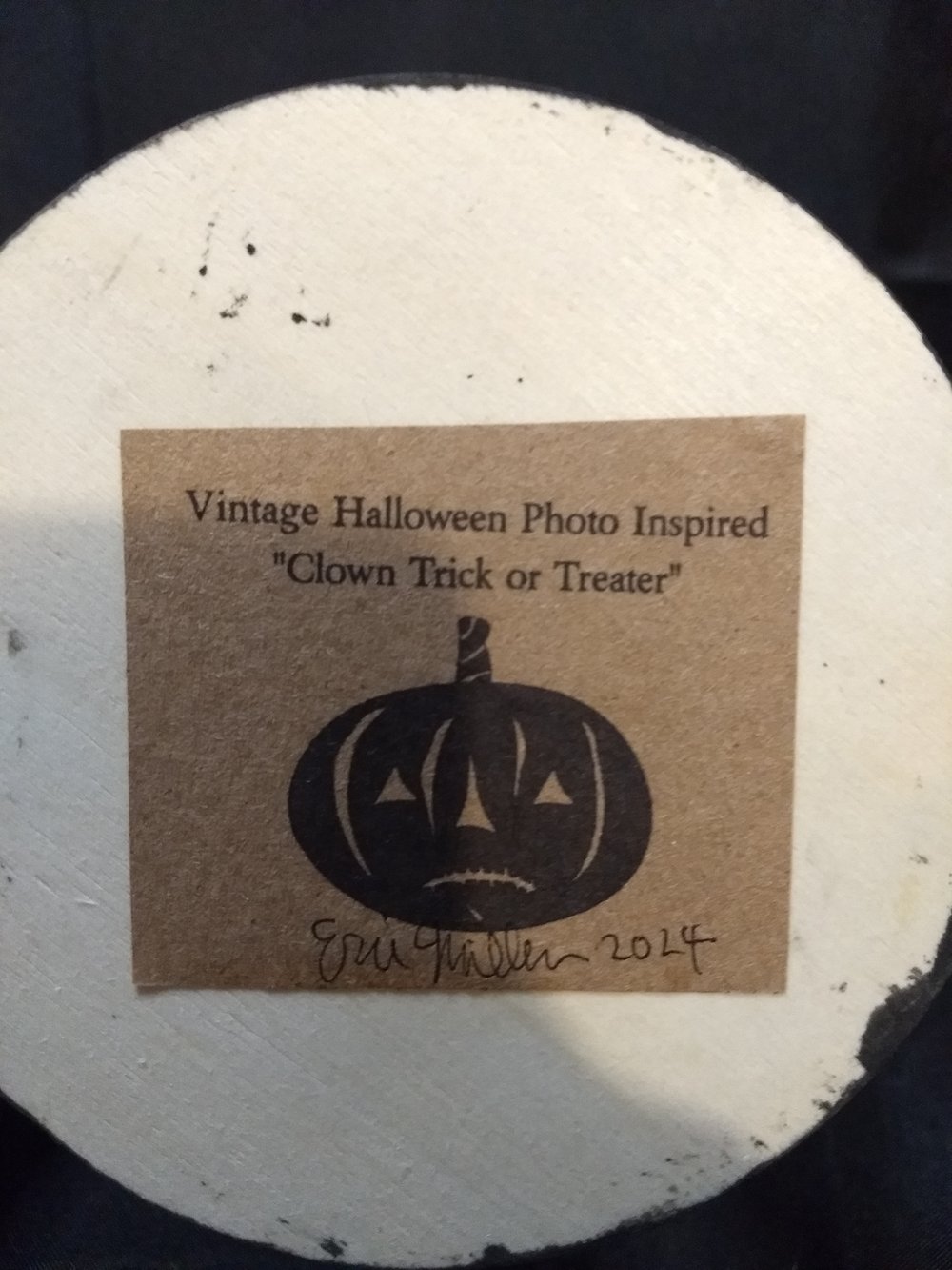 Vintage Halloween Inspired Clown Trick Or Treater