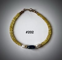 Image 1 of Yellow Sapphire Bracelet.  #202