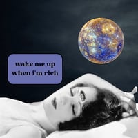 Image 1 of blame yourself/wake me up when i'm rich set of 2 stickers