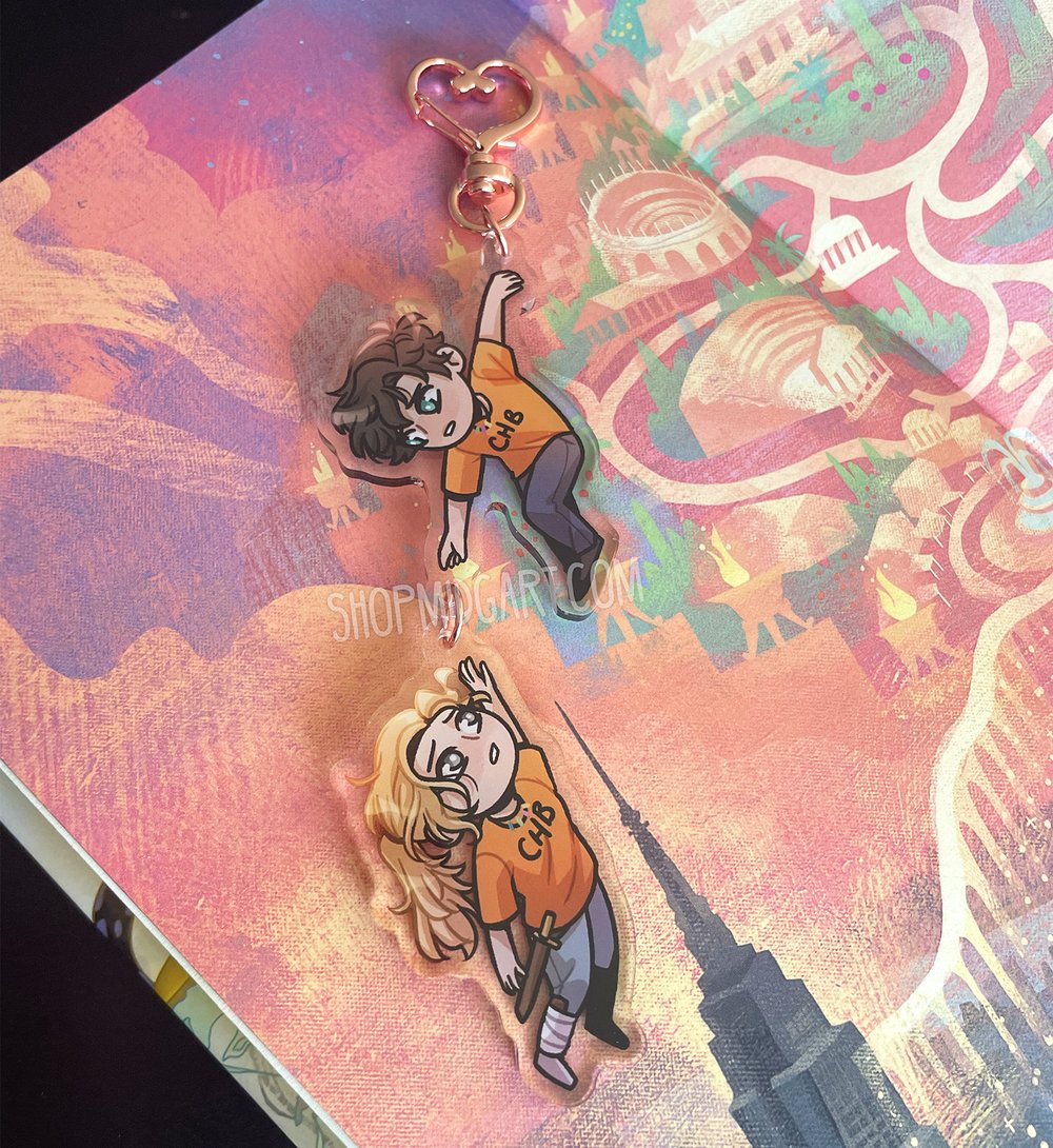 Percabeth Falling Keychain