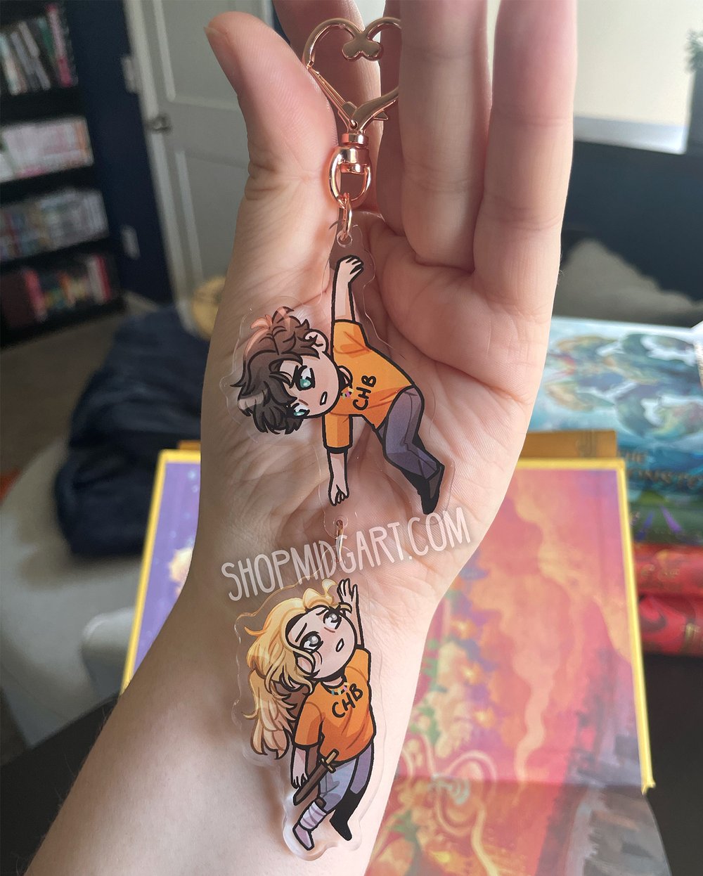 Percabeth Falling Keychain