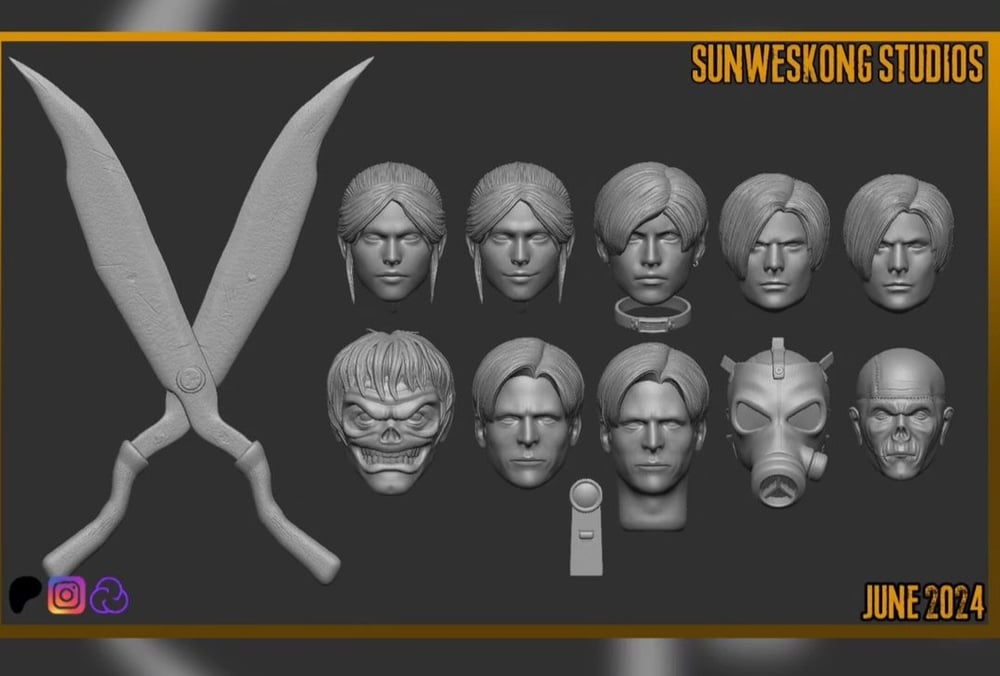 Sun Weskong Sculpts/ accessories. 