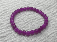 Image 1 of Ruby Quartz Crystal Gemstone Bracelet