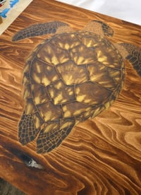 Image 5 of 'Hawksbill Rising' 1/1 Original Painting