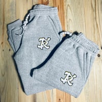 Image 2 of Détis Kinore Gray Embroidered Joggers