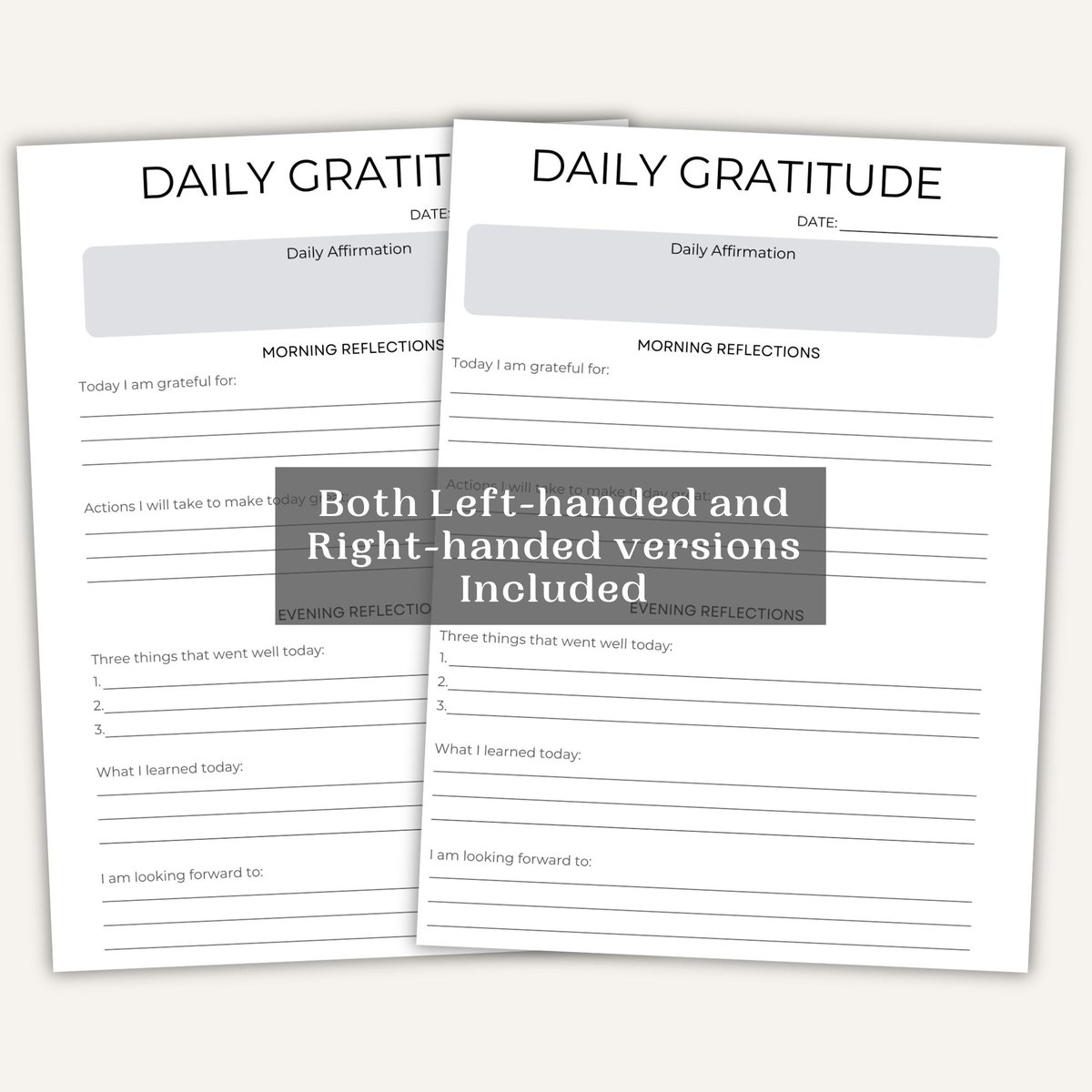5-Minute Gratitude Journal reMarkable 2 Template | Smart Planner 