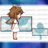 Image 2 of [SALE] Acrylic Charm - Rakka (Haibane Renmei)