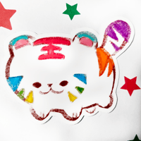 Image 2 of Rainbow Tiger -  Sticker