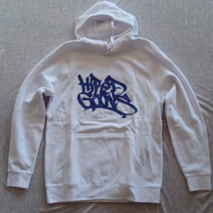 Image of "Hired Goons" Persian BW Air Max O.G. Tag Hoody. White.